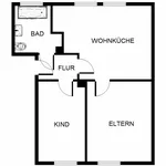 Rent 2 bedroom apartment of 46 m² in Herten