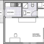 Miete 1 Schlafzimmer wohnung von 29 m² in Ilmenau
