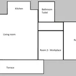 Huur 2 slaapkamer appartement van 70 m² in brussels