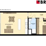 Pronajměte si 2 ložnic/e byt o rozloze 62 m² v Brno