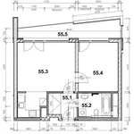 Pronajměte si 2 ložnic/e byt o rozloze 52 m² v Prague