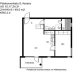 Rent 2 bedroom apartment of 49 m² in Jaakkola,