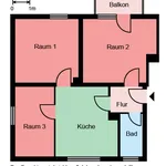 Rent 3 bedroom apartment of 65 m² in Bergkamen