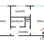 Pronájem družs. bytu 2+1/50 m2 na ul. Žižkova, Karviná - Hranice