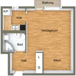 Rent 1 bedroom apartment of 27 m² in Södertälje