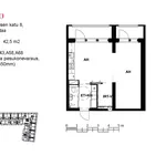 Rent 2 bedroom apartment of 42 m² in Vantaa