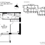 Rent 2 bedroom apartment of 42 m² in Tampere