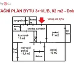 Pronajměte si 4 ložnic/e byt o rozloze 82 m² v Dolní Město