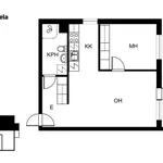 Rent 2 bedroom apartment of 47 m² in Jokela,