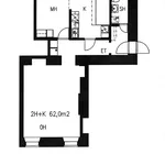 Rent 2 bedroom apartment of 62 m² in Hämeenlinna