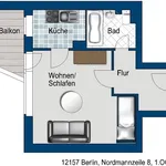 Miete 1 Schlafzimmer wohnung von 31 m² in Berlin