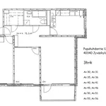 Vuokraa 3 makuuhuoneen asunto, 75 m² paikassa Jyvaskyla