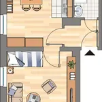 Miete 1 Schlafzimmer wohnung von 35 m² in Herne