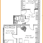 Miete 2 Schlafzimmer wohnung von 48 m² in Chemnitz