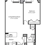 Rent 1 bedroom apartment of 62 m² in New York