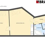 Rent 2 bedroom apartment of 59 m² in Brno