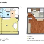 Pronajměte si 1 ložnic/e byt o rozloze 30 m² v Capital City of Prague