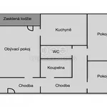 Pronajměte si 3 ložnic/e byt o rozloze 68 m² v Ostrava