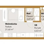 Miete 1 Schlafzimmer wohnung von 33 m² in Vienna