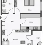 Miete 2 Schlafzimmer wohnung von 61 m² in Münster