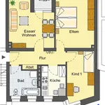 Miete 3 Schlafzimmer wohnung von 67 m² in Detmold