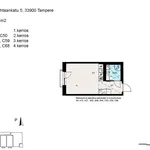 Vuokraa 1 makuuhuoneen asunto, 29 m² paikassa Tampere