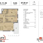 Pronajměte si 3 ložnic/e byt o rozloze 86 m² v Capital City of Prague