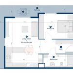 Rent 1 bedroom apartment of 60 m² in Kraków