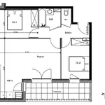 Appartement de 59 m² avec 3 chambre(s) en location à TOULOUSE