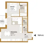 Miete 2 Schlafzimmer wohnung von 54 m² in Vienna