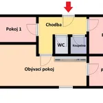 Pronajměte si 4 ložnic/e byt o rozloze 65 m² v Prague