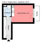 Rent 1 bedroom apartment of 29 m² in Brno