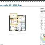 Miete 2 Schlafzimmer wohnung von 49 m² in Graz