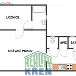 Pronajměte si 2 ložnic/e byt o rozloze 38 m² v Praha