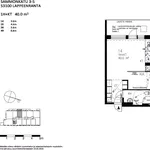 Vuokraa 1 makuuhuoneen asunto, 40 m² paikassa Lappeenranta