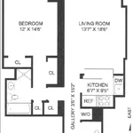 Rent 1 bedroom apartment of 840 m² in Manhattan