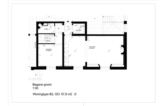 Huur 2 slaapkamer appartement van 51 m² in Schiedam