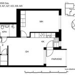 Rent 2 bedroom apartment of 45 m² in Oulu