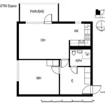 Rent 2 bedroom apartment of 49 m² in Espoo