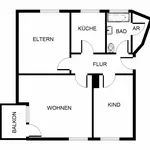 Miete 4 Schlafzimmer wohnung von 64 m² in Gelsenkirchen