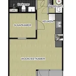 Huur 1 slaapkamer appartement van 50 m² in Den Haag