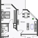 Miete 2 Schlafzimmer haus von 63 m² in Münster