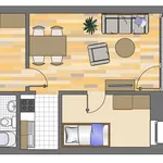 Miete 2 Schlafzimmer wohnung von 42 m² in Düsseldorf