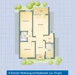 Rent 4 bedroom apartment of 72 m² in Dortmund