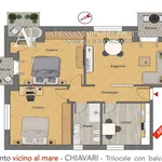 Rent 3 bedroom apartment of 93 m² in Chiavari