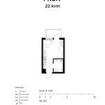 Hyr ett 1-rums lägenhet på 22 m² i Spånga