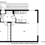 Rent 2 bedroom apartment of 54 m² in Kerava