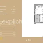 Pronajměte si 2 ložnic/e byt o rozloze 55 m² v Zlín