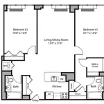 Rent 2 bedroom apartment of 108 m² in New York