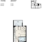 Rent 1 bedroom apartment of 26 m² in Oulu